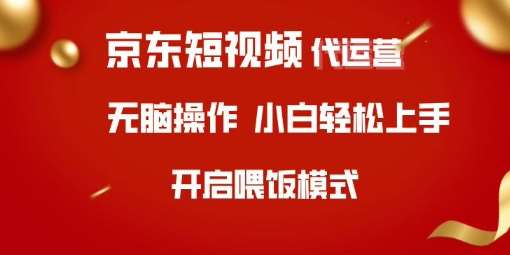 京东短视频代运营,全程喂饭,小白轻松上手【揭秘】-网赚副业网