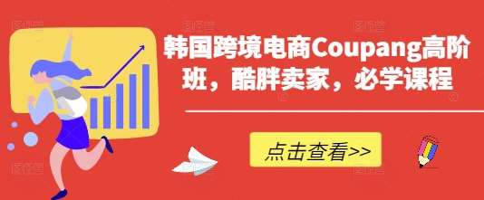 韩国跨境电商Coupang高阶班,酷胖卖家,必学课程-网赚副业网