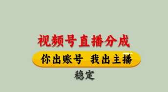 视频号直播分成,全程托管招募,单月轻松变现8k【揭秘】-网赚副业网