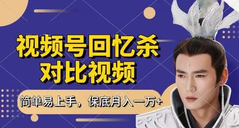 回忆杀对比视频,挣视频号分成计划收益,每天只需一小时,保底月入过W,新手小白轻松上手【揭秘】-网赚副业网