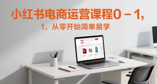 小红书电商运营课程0-1,从零开始简单易学-网赚副业网
