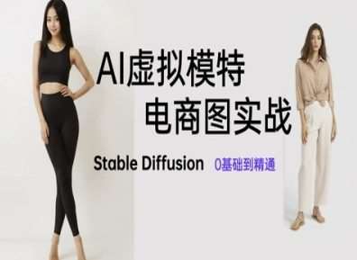 AI虚拟模特电商图实战,AI绘画Stable Diffusion 0基础到精通-网赚副业网