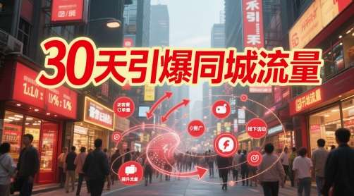 30天引爆同城流量:团购篇 认知篇 流量篇 来客篇 达人篇 老板人设IP篇 投流篇-网赚副业网
