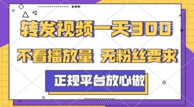 转发视频一天3张+,正规平台放心做,不看播放量,不看粉丝量,一个任务几分钟完成【揭秘】-网赚副业网