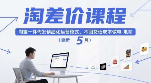 淘差价课程,淘宝一件代发精细化运营模式,不囤货低成本做电商(更新5月)-网赚副业网