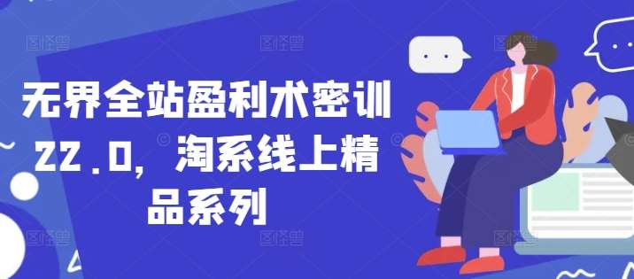 无界全站盈利术密训22.0，淘系线上精品系列-网赚副业网