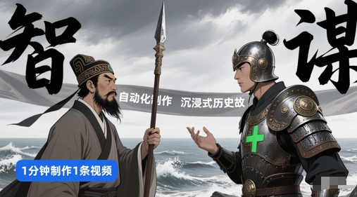 扣子工作流一键生成沉浸式历史故事,一天工作量,3分钟搞定-网赚副业网