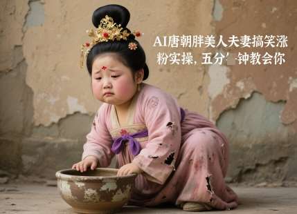 AI唐朝胖美人夫妻搞笑涨粉实操,五分钟教会你-网赚副业网