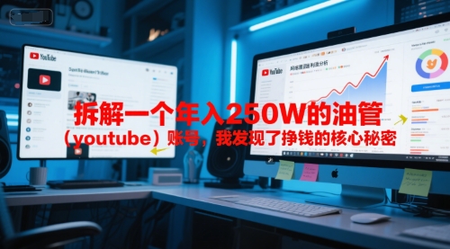 付费文章:拆解一个年入250W的油管(youtube)账号,我发现了挣钱的核心秘密-网赚副业网