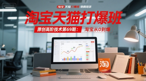 淘宝天猫打爆班原创高阶技术第69期:淘宝从0到爆-网赚副业网