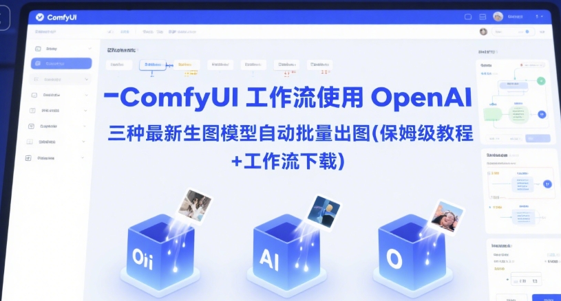 ComfyUI 工作流使用 OpenAI 三种最新生图模型自动批量出图(保姆级教程+工作流下载)-网赚副业网