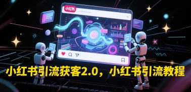 小红书引流获客2.0,小红书引流教程-网赚副业网