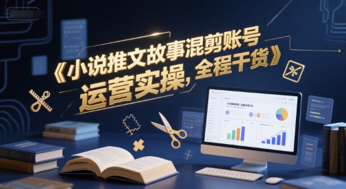 小说推文故事混剪账号运营实操,全程干货-网赚副业网