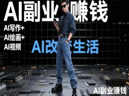 AI改变生活(Ai写作+AI绘画+Ai视频),AI副业挣钱-网赚副业网