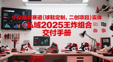 小众暴利赛道(球鞋定制,二创项目)实体+私域2025王炸组合 交付手册-网赚副业网