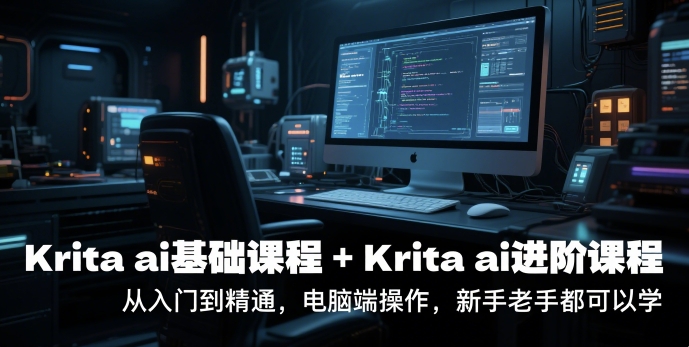krita ai基础课程+Krita ai进阶课程,从入门到精通,电脑端操作,新手老手都可以学-网赚副业网