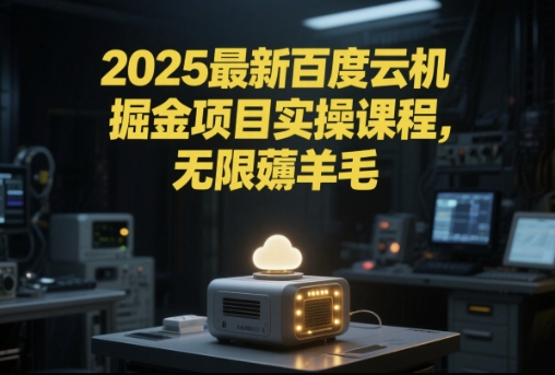 2025最新百度云机掘金项目实操课程单窗口保底5-10元月收益单窗口150+【揭秘】-网赚副业网