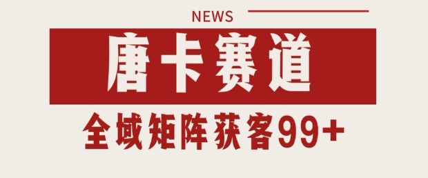 小红书某音唐卡赛道引流获客 自热矩阵日引200+【揭秘】-网赚副业网