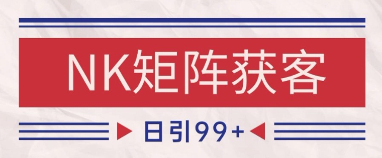 小红书某音NK赛道引流获客 自热矩阵日引200+【揭秘】-网赚副业网