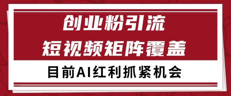 小红书某音创业赛道引流获客 自热矩阵日引200+【揭秘】-网赚副业网