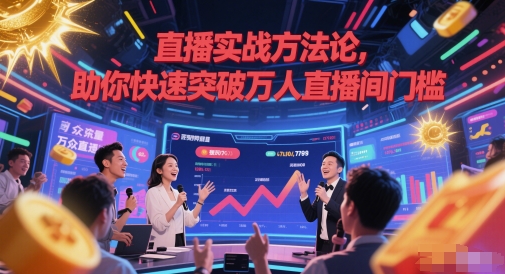 直播实战方法论,助你快速突破万人直播间门槛-网赚副业网