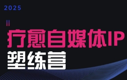 2025治愈自媒体IP训练营，专为疗愈领域从业者打造-网赚副业网
