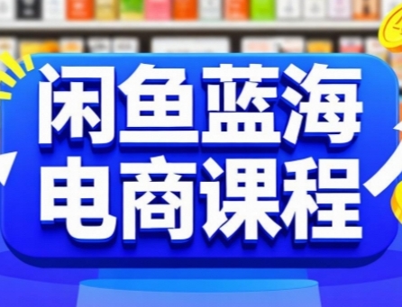闲鱼蓝海电商课程,手把手助你快速上手,轻松实现闲鱼稳定盈利-网赚副业网
