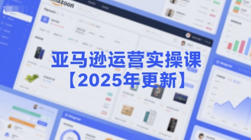 亚马逊运营实操课【2025年更新】主要内容包括亚马逊选品策略解析,选品重点方法、新品口诀必学等-网赚副业网