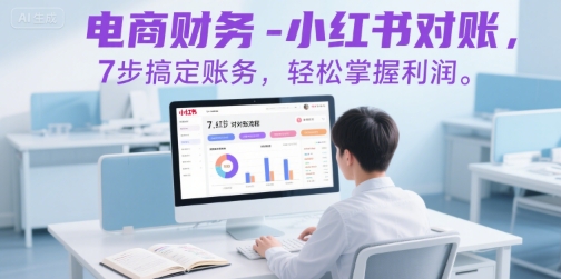 电商财务-小红书对账，7步搞定账务，轻松掌握利润-网赚副业网