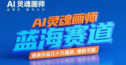 AI灵魂画师,蓝海赛道,条条作品几十W播放,爆款不断-网赚副业网