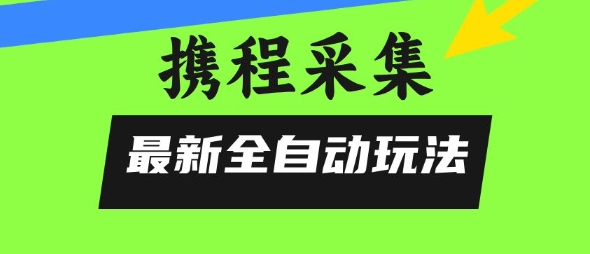 携程信息采集全自动玩法,0风控,无脑开干【揭秘】-网赚副业网