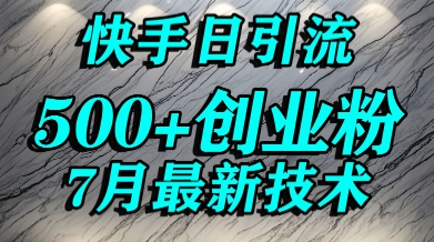创业粉怎么打？快手精准引流创业粉，宝妈群体日进500+精准流量-网赚副业网