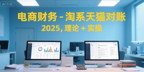 电商财务-淘系天猫对账2025,理论+实操-网赚副业网