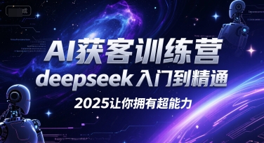AI获客训练营,deepseek入门到精通,2025让你拥有超能力-网赚副业网