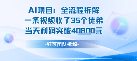 AI收徒变现闭环:一条视频收35人,日入1k+(附完整SOP)-网赚副业网