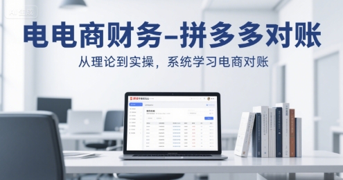 电商财务-拼多多对账,从理论到实操,系统学习电商对账-网赚副业网