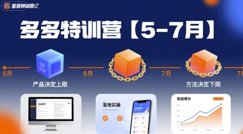 多多特训营【5-7月】产品决定上限,方法决定下限,各种玩法技巧落地实操-网赚副业网