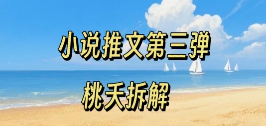 小说推文项目操作全流程第三弹,0粉就能做,门槛低非常适合新手-网赚副业网