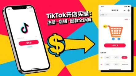 TikTok从开店到投流的进阶课,从基础实操到高阶技巧一网打尽-网赚副业网