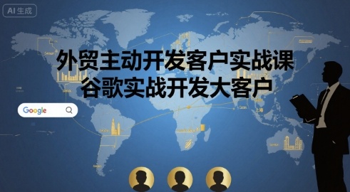 外贸主动开发客户实战课,谷歌实战开发大客户-网赚副业网