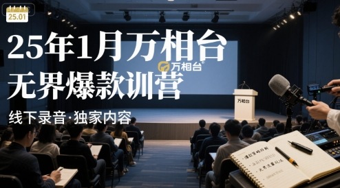 25年1月万相台无界爆款特训营线下录音-网赚副业网
