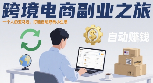 跨境电商副业之旅,一个人的亚马逊,打造自动賺钱小生意-网赚副业网
