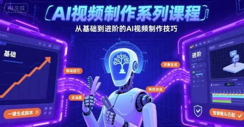 AI视频制作系列课程,从基础到进阶的AI视频制作技巧全涵盖-网赚副业网