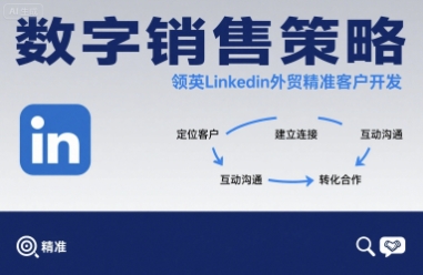 数字销售策略领英LinkedIn外贸精准客户开发-网赚副业网