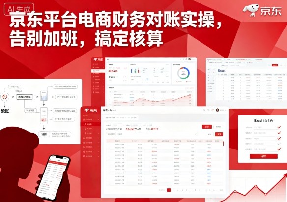 京东平台电商财务对账实操,告别加班,搞定核算-网赚副业网