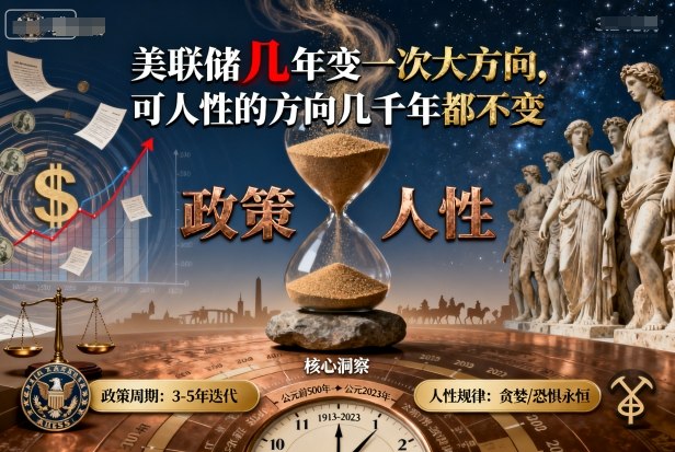 付费文章:美联储几年变一次大方向,可人性的方向几千年都不变-网赚副业网