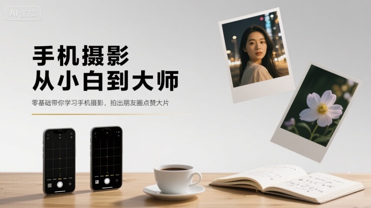 手机摄影从小白到大师，零基础带你学习手机摄影，拍出朋友圈点赞大片-网赚副业网
