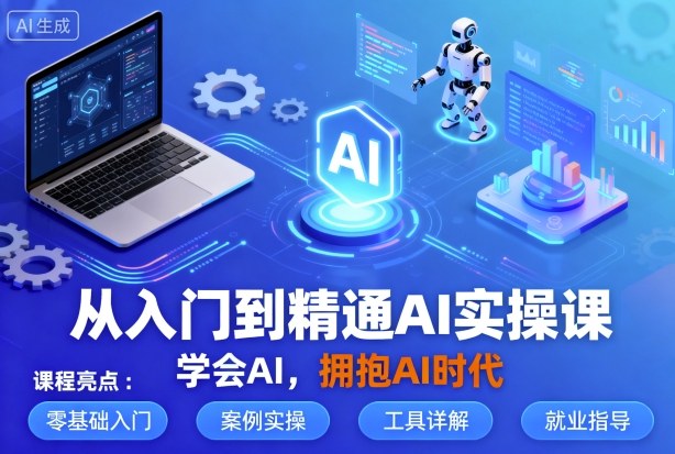 从入门到精通AI实操课，学会AI，拥抱AI时代-网赚副业网