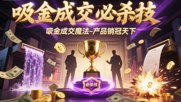 吸金成交必杀技,吸金成交魔法-产品销冠天下-网赚副业网