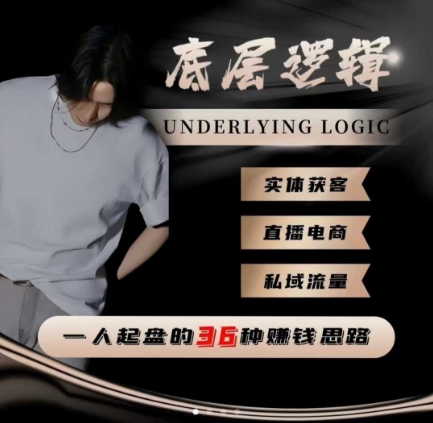 一个人起盘的底层逻辑,私域流量-直播电商-实体获客,一人起盘的36种賺钱思路-网赚副业网
